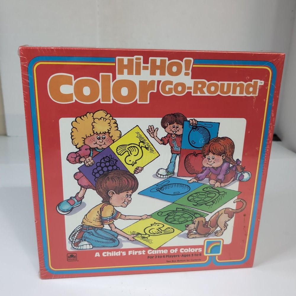 HI-HO! COLOR GO-ROUND Child's First Came‎ Of Colors Vintage Board Game 1987 NEW